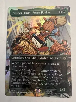 Magic The Gathering MTG Spider-man foil Lot NOIR, HAM, SUPERIOR 0204 0201 0275 - Image 1