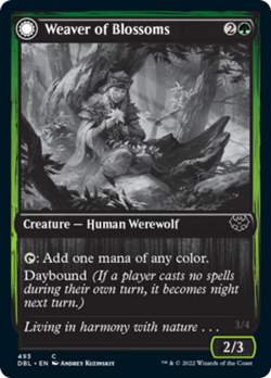 Weaver of Blossoms Silver Screen FOIL Innistrad Crimson Vow NM - Image 1