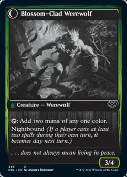 Weaver of Blossoms Silver Screen FOIL Innistrad Crimson Vow NM - Image 2