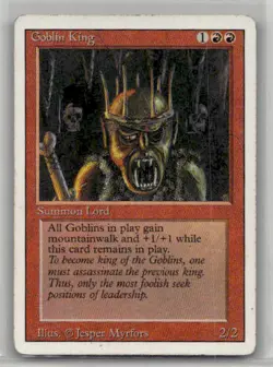 Goblin King # Revised Edition Heavily played W/Tracking - Image 1