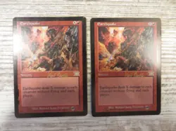 2x Earthquake - World Championship Deck - EX - English - OOP MTG Direct Damage - Image 1