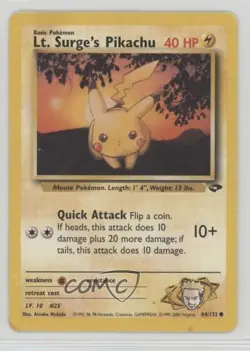 Lt Surge's Pikachu Pokemon Gym Challenge #84 2000 - Image 1