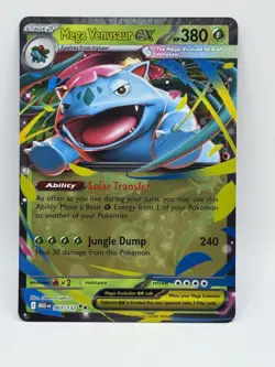 Mega Venusaur ex 003/132 Double Rare Full Art Pokemon Mega Evolution English - Image 1