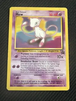 Pokemon TCG - Mew - 8 - Rare Promo - Wizards Of The Coast Black Star Promos - Image 1