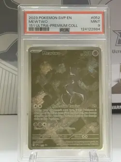 PSA 9 Mewtwo Black Star Promo #52 Pokemon 151 Sv: Scarlet & Violet ENGLISH 2023 - Image 1