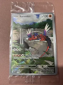 SEALED Pokemon Koraidon SVP 014 Scarlet & Violet ETB Holo Black Star Promo - Image 1