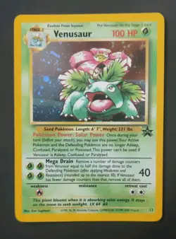 Venusaur #13 Holo Black Star Promo, Vintage Pokemon TCG, LP - Image 1