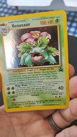 Venusaur #13 Holo Black Star Promo, Vintage Pokemon TCG, LP - Image 2