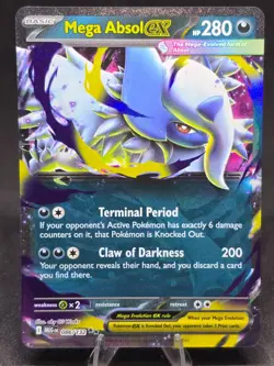 Pokemon TCG Mega Absol ex 086/132 Mega Evolutions Double Rare NM - Image 1
