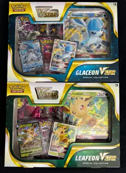 Pokemon TCG Glaceon & Leafeon VSTAR Special Collection - Box SET - NEW/SEALED - Image 1