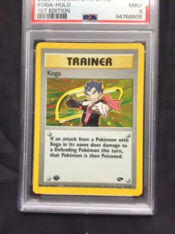 Pokemon: Gym Challenge 1st Edition Rare Holo: Koga 19/132 PSA 9 - Image 2