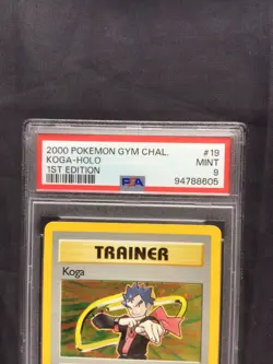 Pokemon: Gym Challenge 1st Edition Rare Holo: Koga 19/132 PSA 9 - Image 3