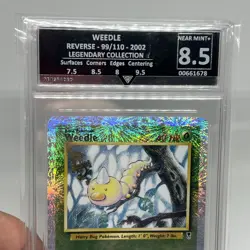 2002 Pokemon Weedle 99/110 Reverse Foil Legendary Collection Get Graded 8.5 - Image 3