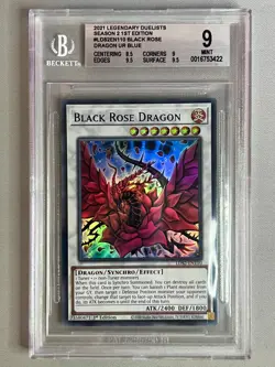 BGS 9 Black Rose Dragon UR Blue LDS2-EN110 2021 YUGIOH 1st Edition - Image 1