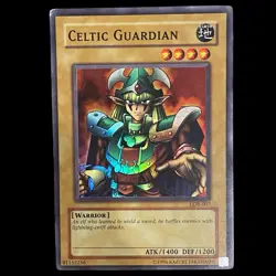2002 YU-GI-Oh! Legend of Blue Eyes White Dragon Celtic Guardian LOB-007 -- EX - Image 1