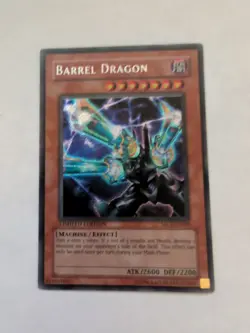 Barrel Dragon MC1-EN002 Yugioh TCG Card Secret Rare MP Crease! - Image 1