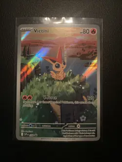 Pokemon TCG Victini Black Bolt & White Flare Promo Card Illustration SVP208 NM-M - Image 1
