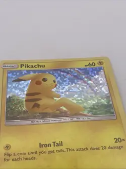Pokemon Pikachu TCG Holo Promo Card 6/12 McDonald's Promos - Image 2