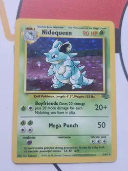 Nidoqueen 7/64 Holo Rare Jungle Pokemon Card - Image 1