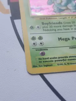 Nidoqueen 7/64 Holo Rare Jungle Pokemon Card - Image 3