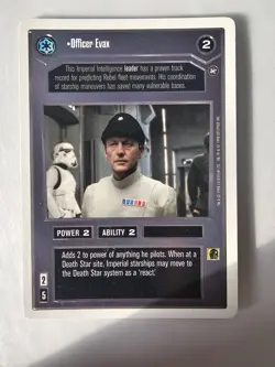 Star Wars Custom Card Game Officer Evax A New Hope 1996 Decipher SWCCG - Image 1