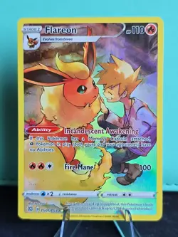 Pokemon 2022 Flareon TG01/TG30 Trainer Gallery Brilliant Stars Card NM - Image 4