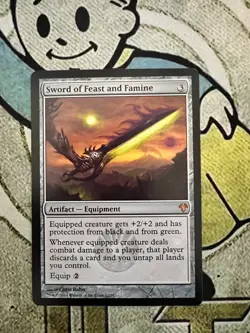 Sword of Feast and Famine NM MTG Magic Modern Event Deck Regular - Image 1