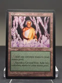 MTG Magic the Gathering Crystal Vein - Mirage - Land ✅NM✅ - Image 1