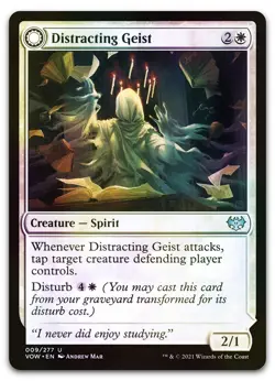 Distracting Geist #9 (Foil) (NM) Crimson Vow VOW Magic MTG - Image 1