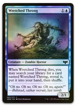 Wretched Throng #91 (Foil) (NM) Crimson Vow VOW Magic MTG - Image 1