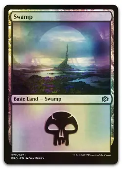Swamp (272) #272 (Foil) (NM) Brothers' War BRO Magic MTG - Image 1