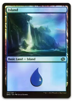 Island (271) #271 (Foil) (NM) Brothers' War BRO Magic MTG - Image 1
