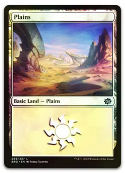 Plains (269) #269 (Foil) (NM) Brothers' War BRO Magic MTG - Image 1