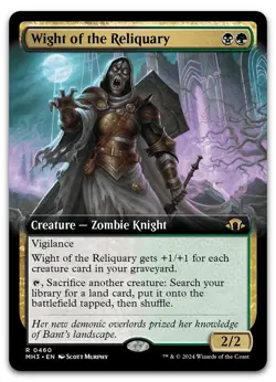 Wight of the Reliquary (Extended Art) #460 (NM) Modern Horizons 3 MH3 Magic MTG - Image 1
