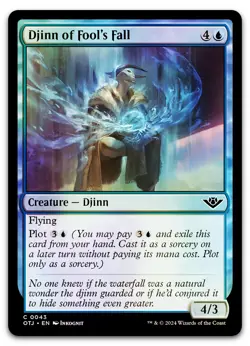 Djinn of Fool's Fall #43 (Foil) (LP) Thunder Junction OTJ Magic MTG - Image 1