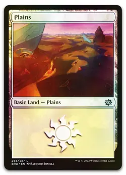 Plains (268) #268 (Foil) (NM) Brothers' War BRO Magic MTG - Image 1