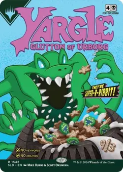 Yargle, Glutton of Urborg -Foil Near Mint MTG Secret Lair - Image 1