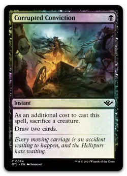 Corrupted Conviction #84 (Foil) (NM) Thunder Junction OTJ Magic MTG - Image 1