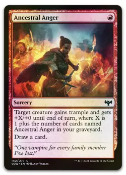 Ancestral Anger #142 (Foil) (NM) Crimson Vow VOW Magic MTG - Image 1