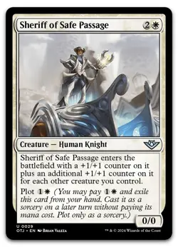 Sheriff of Safe Passage #29 (NM) Thunder Junction OTJ Magic MTG - Image 1