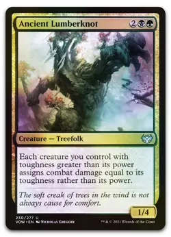 Ancient Lumberknot #230 (Foil) (NM) Crimson Vow VOW Magic MTG - Image 1