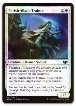 Parish-Blade Trainee #29 (Foil) (LP) Crimson Vow VOW Magic MTG - Image 1