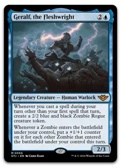 Geralf, the Fleshwright #50 (NM) Thunder Junction OTJ Magic MTG - Image 1