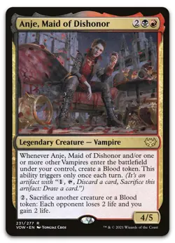 Anje, Maid of Dishonor #231 (NM) Crimson Vow VOW Magic MTG - Image 1
