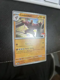 Play! Pokemon Prize Pack 7 Twilight Masquerade Cosmo Holo 105/167 Conkeldurr - Image 2
