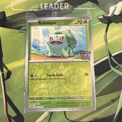 2023 Pokemon Scarlet & Violet 151 #001/165 Bulbasaur Stamped Promo SEALED F685 - Image 1