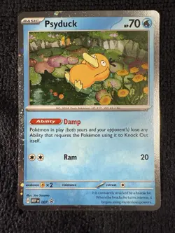 Psyduck Cosmos Holo MEP 007 - Black Star Promo Mega Evolution Pokemon TCG NM - Image 1