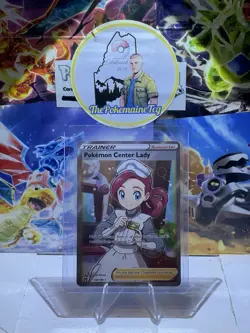 Pokemon Center Lady (Full Art) 185/185 Swsh04: Vivid Voltage Holo - Mint/NM - Image 3