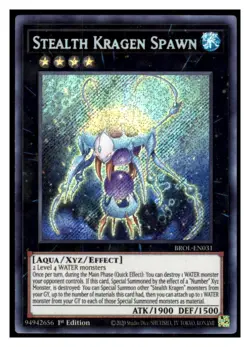 Yugioh Stealth Kragen Spawn BROL-EN031 Secret Rare Brothers of Legend LP - Image 1