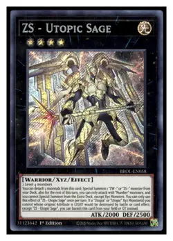 Yugioh ZS BROL-EN058 Secret Rare Brothers of Legend LP - Image 1